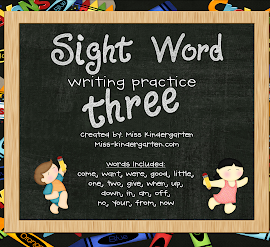 Sight Word Writing Practice Three is Here!