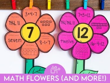 Math Flowers and More: Kindergarten Math Crafts