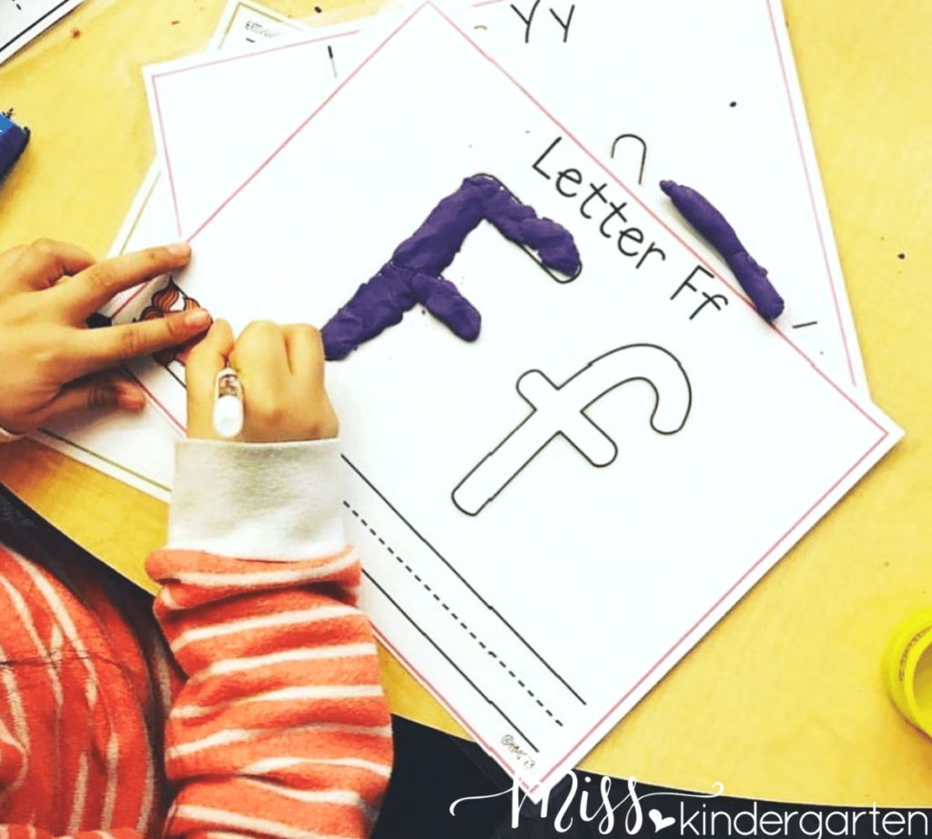 playdough mats are a great way to work on letter formation and develop fine motor skills