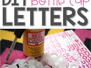 Make your own bottle cap letters