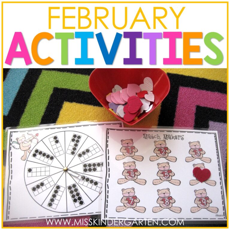 february activities for kindergarten