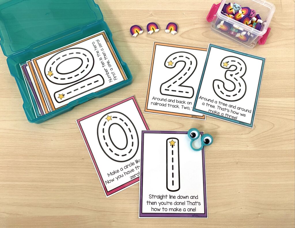 Number formation task cards