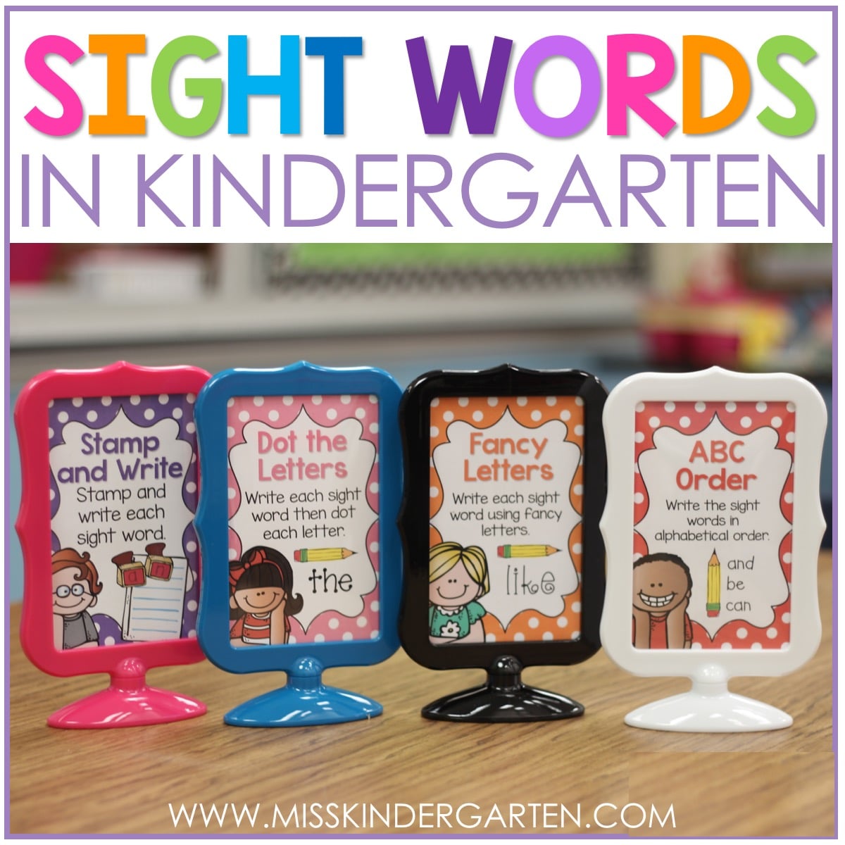 Sight Word Pockets Activity  Sight words, Word activities, Sight words  kindergarten