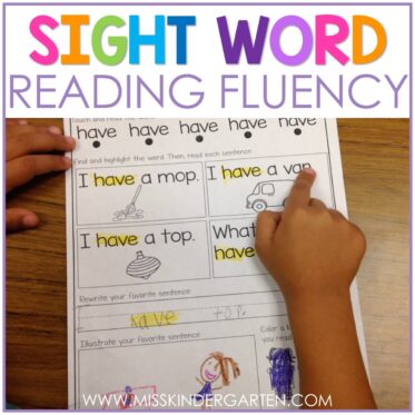 Sight Word Fluency and Reading Intervention