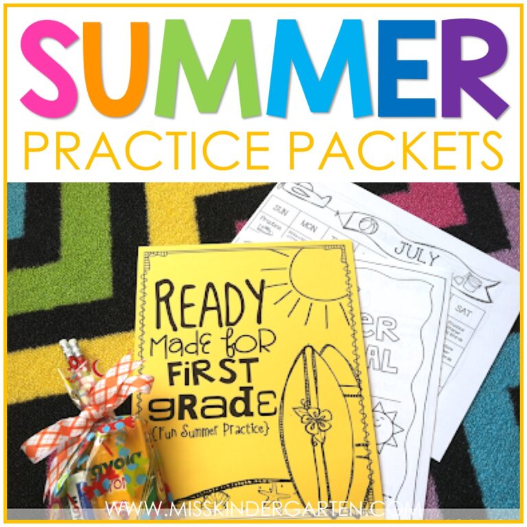 summer practice packets for kindergarten