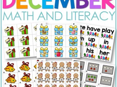 December math and literacy centers