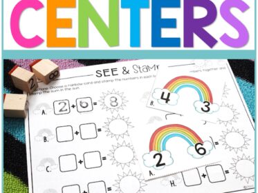March Centers for Kindergarten
