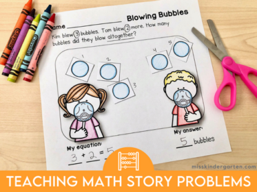 Tips for Teaching Math Story Problems in Kindergarten