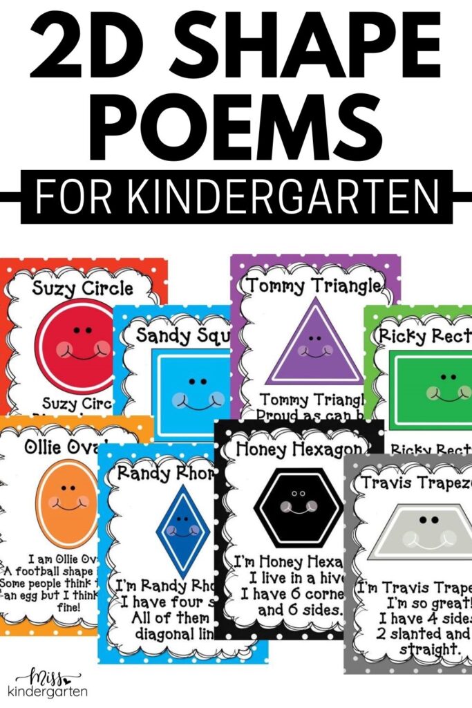 2D Shape Poems for Kindergarten
