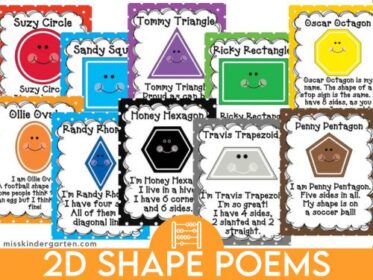 2D Shape Poems and Rhymes