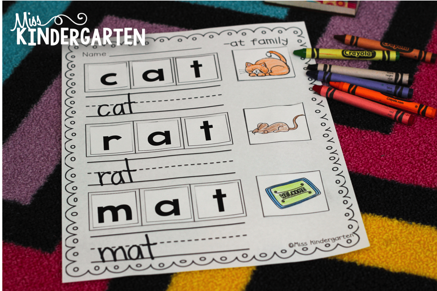 What is a CVC Word? Examples and Teaching Activities - Miss Kindergarten