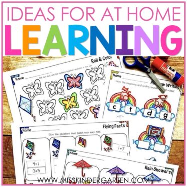 Distance Learning Worksheets and Activities for Kindergarten