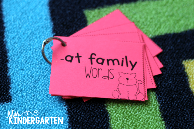 at family words printed on colored paper