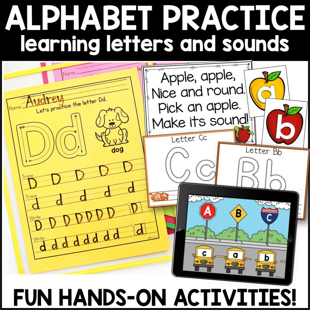 Alphabet Practice Centers and Activities BUNDLE - Miss Kindergarten