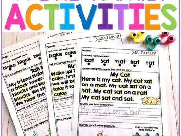 Fun Word Family Activities to Teach Reading