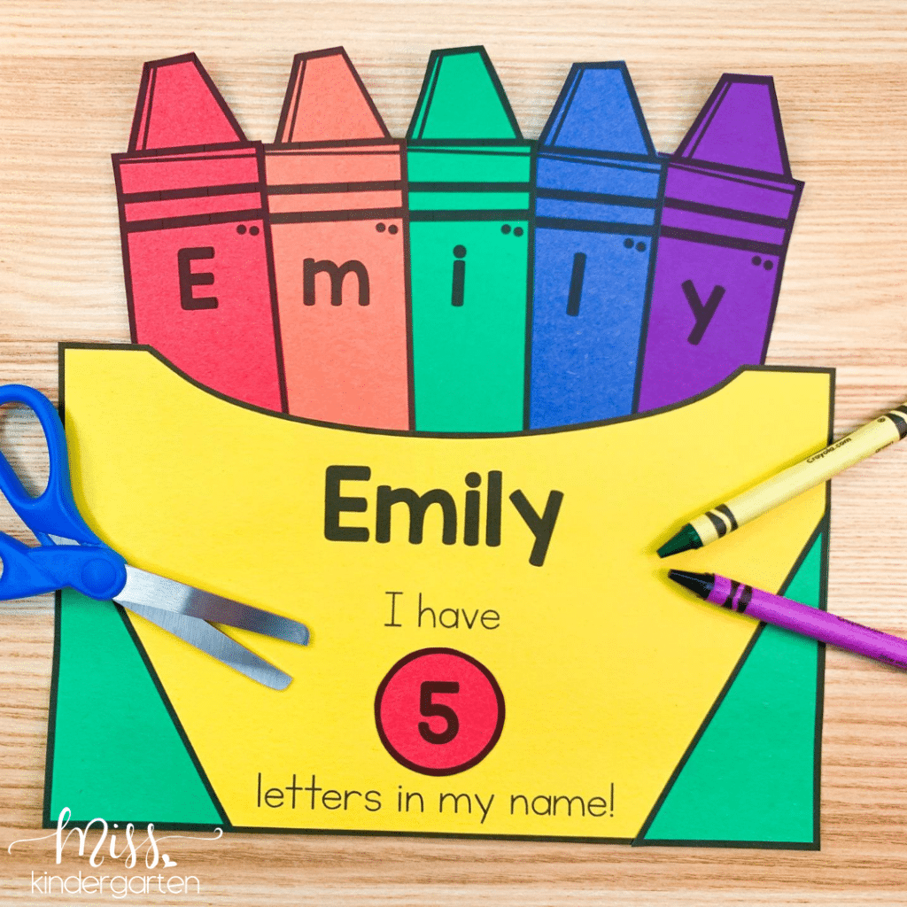 Complete crayon box name craft