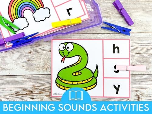 FREE Printable Beginning Sounds Phonics Game