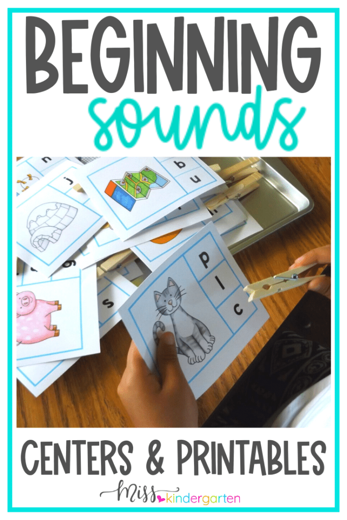 beginning sounds worksheets and activities miss kindergarten