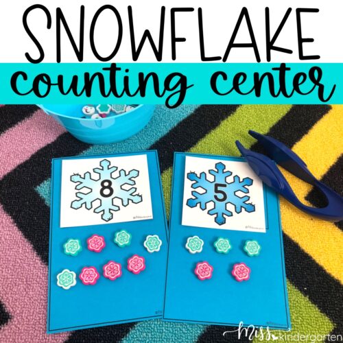 Snowflake Counting Activity: Free Download! - Miss Kindergarten