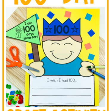 Fun 100th Day of School Writing Prompts and Craft