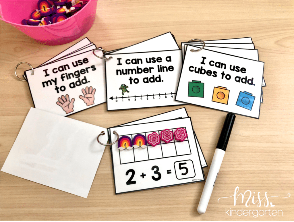 Easy, Low-Prep Addition Math Game for Kindergarten