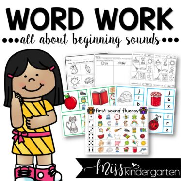 Beginning Sounds Centers Activities and Printables