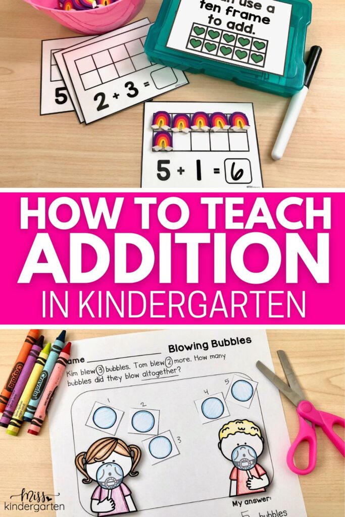 how to teach addition in kindergarten