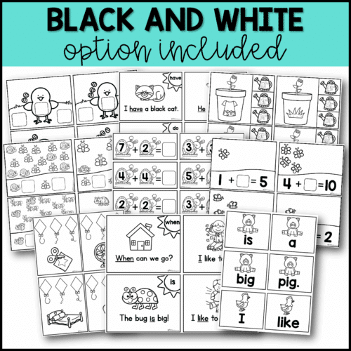 April Low Prep Kindergarten Centers Math and Literacy Centers - Miss ...
