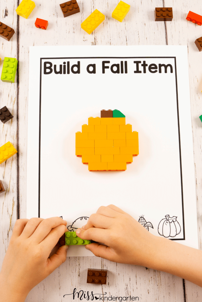 this building STEM activity encourages students to use their creativity, design and problem solving skills to build a fall item