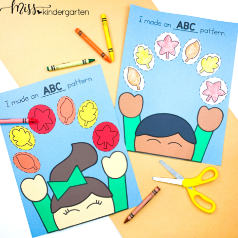 Use this ABC pattern craft to help your students practice pattern identification and fine motor skills.