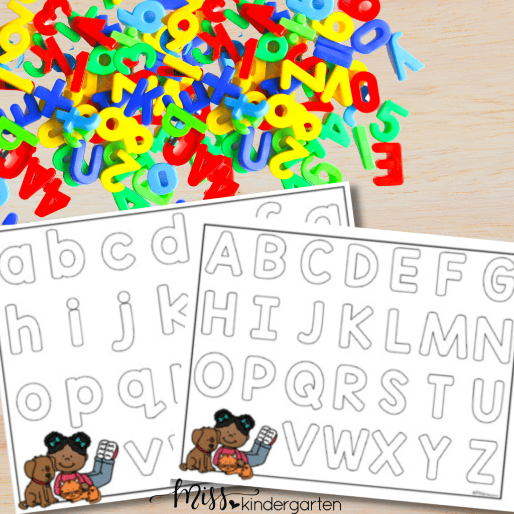 free alphabet sorting mat