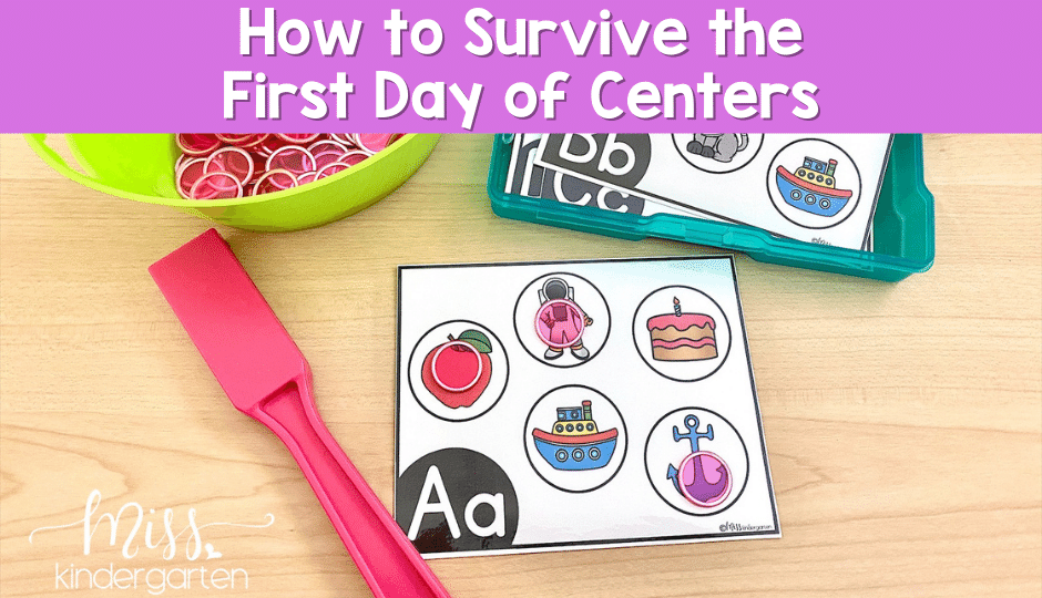 Starting centers in the primary classroom does not have to be scary.  These tips will help you survive the first day of centers and be ready for more.