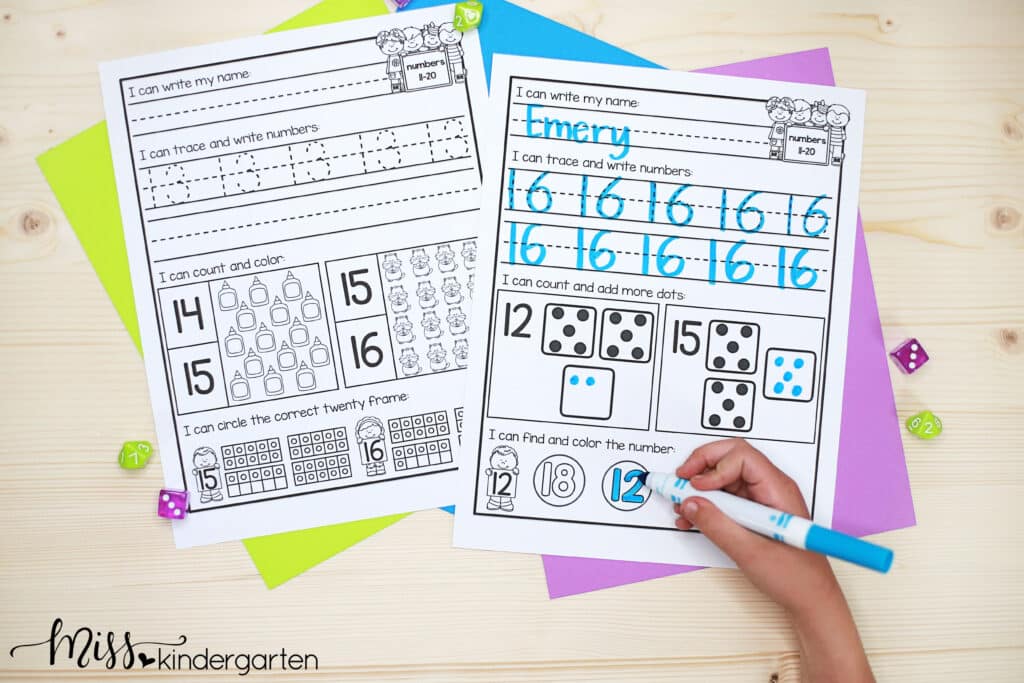 fun and engaging teen number practice pages make a great math center, morning work, small group instruction or homework