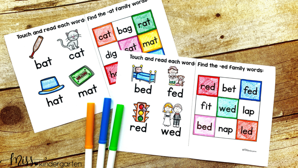 Teaching Reading with Word Families