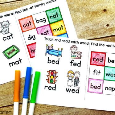 Teaching Reading With Word Families