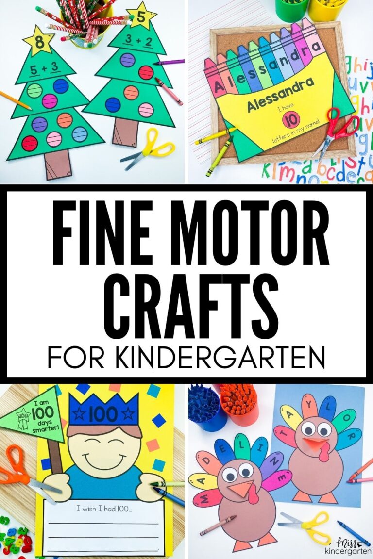 Fine Motor Crafts for Kindergarten - Miss Kindergarten
