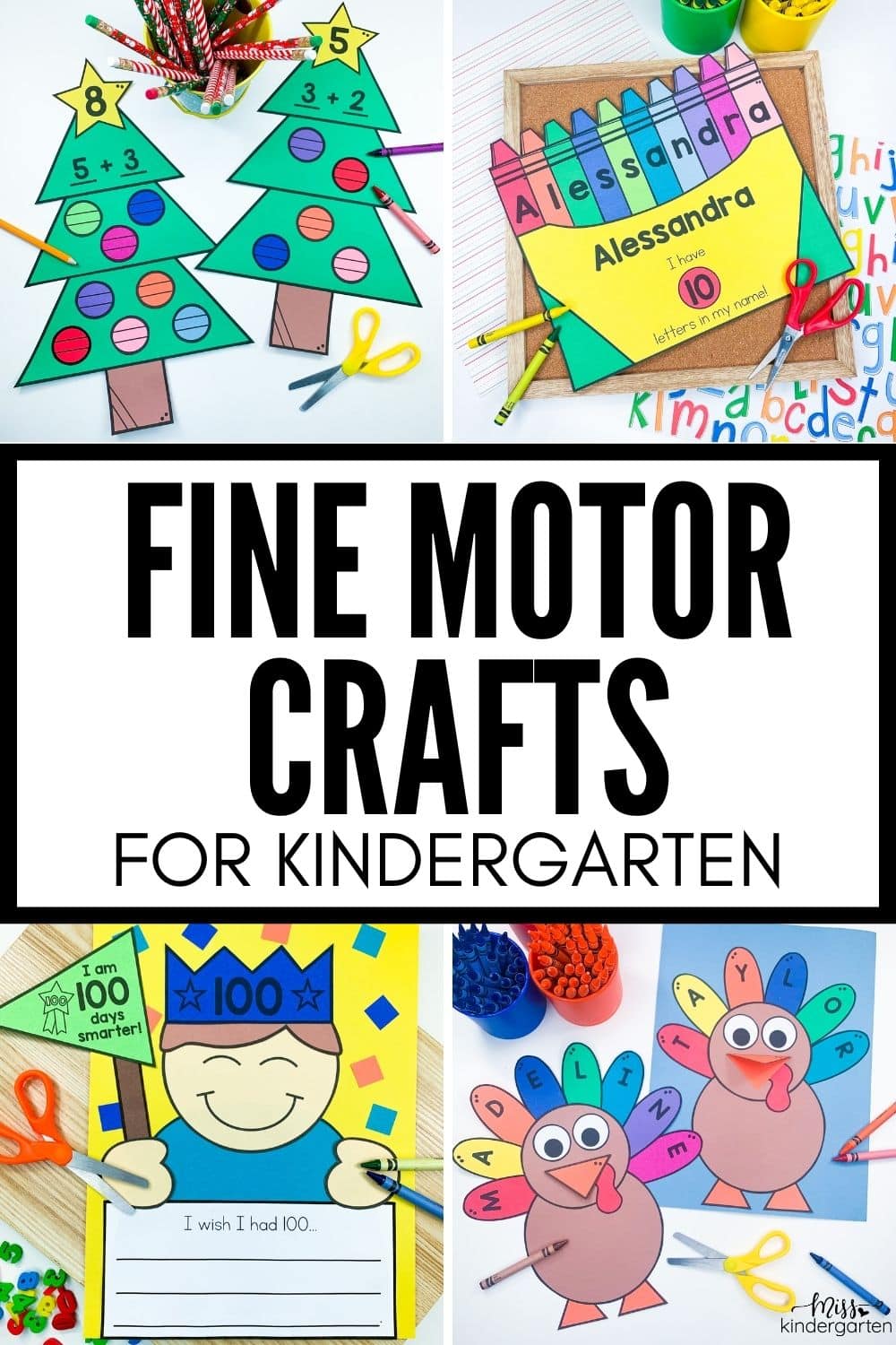 Fine Motor Crafts for Kindergarten - Miss Kindergarten