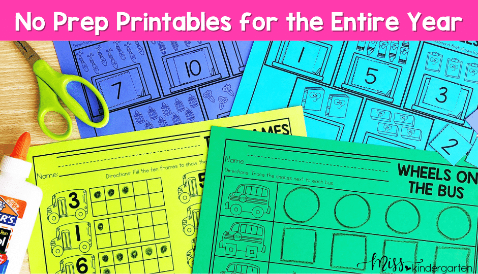 No Prep Printables What is a no prep printable and why do you need it?