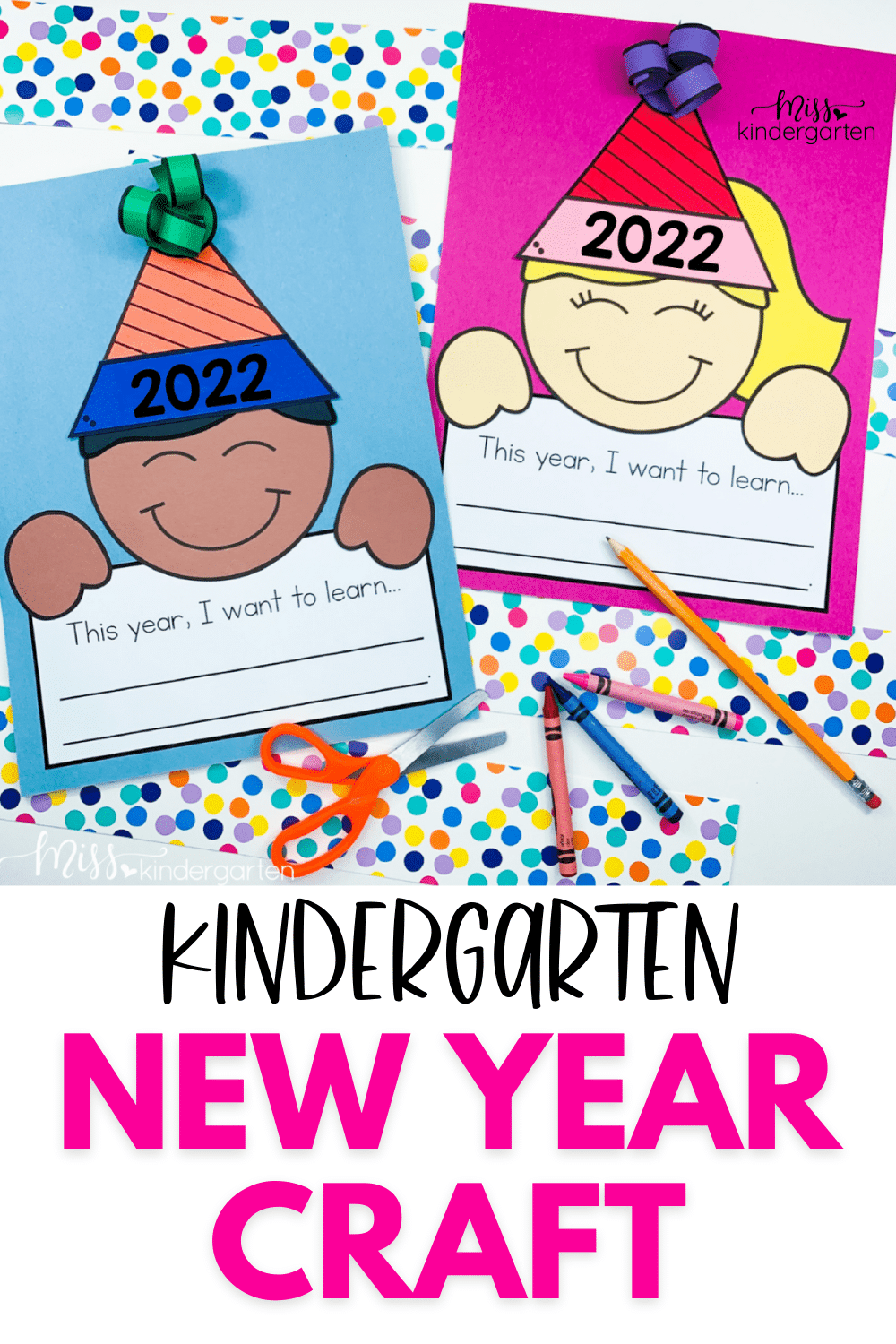 New Year Writing Activity & Craft - Miss Kindergarten