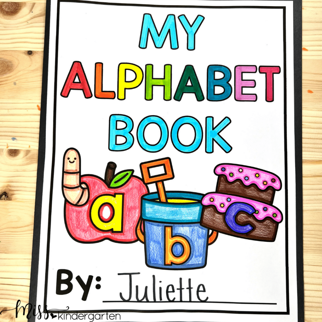 Students can combine all of their alphabet crafts into one super cute book.