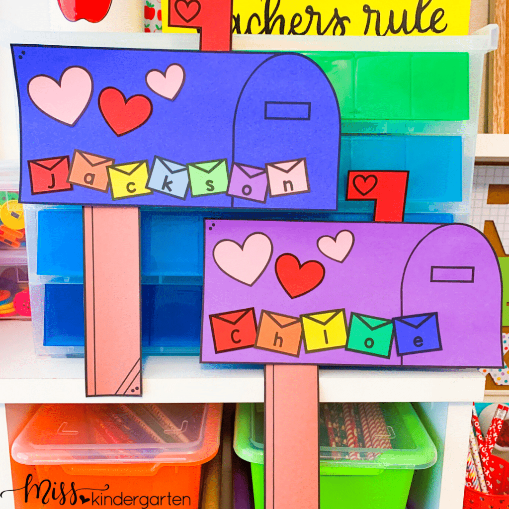 This cute and simple Valentine's Day Craft Mailbox Craft is a great way to practice name writing and name building while preparing for the party!