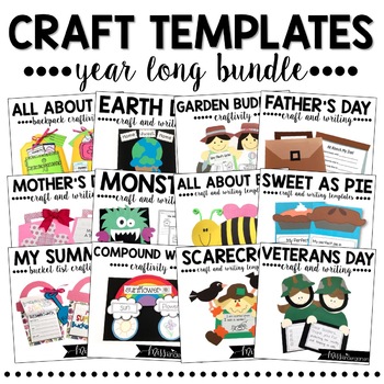 This huge bundle of 41 crafts comes complete with fall, winter, spring and summer crafts to weave into your curriculum all year long!