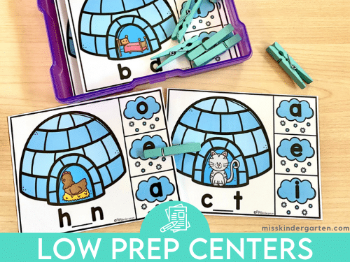 6 Low Prep January Centers Your Students Will Love