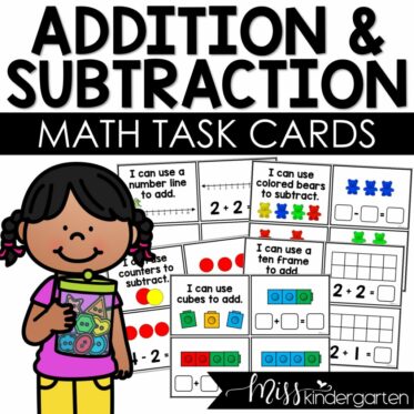 The Best Addition and Subtraction Strategies for Kindergarten - Miss ...