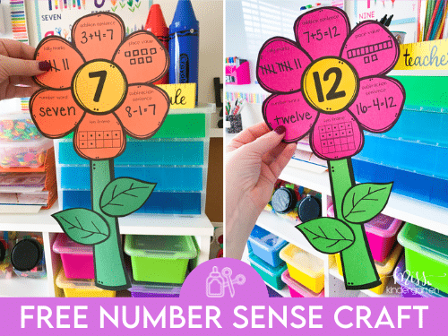 FREE Number Sense Flower Craft