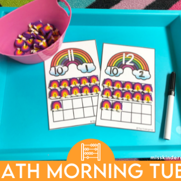 Math Ideas for Morning Tubs