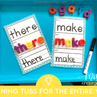 Fun Ways to Incorporate Literacy into Morning Tubs