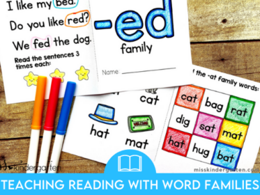 Teaching Reading With Word Families