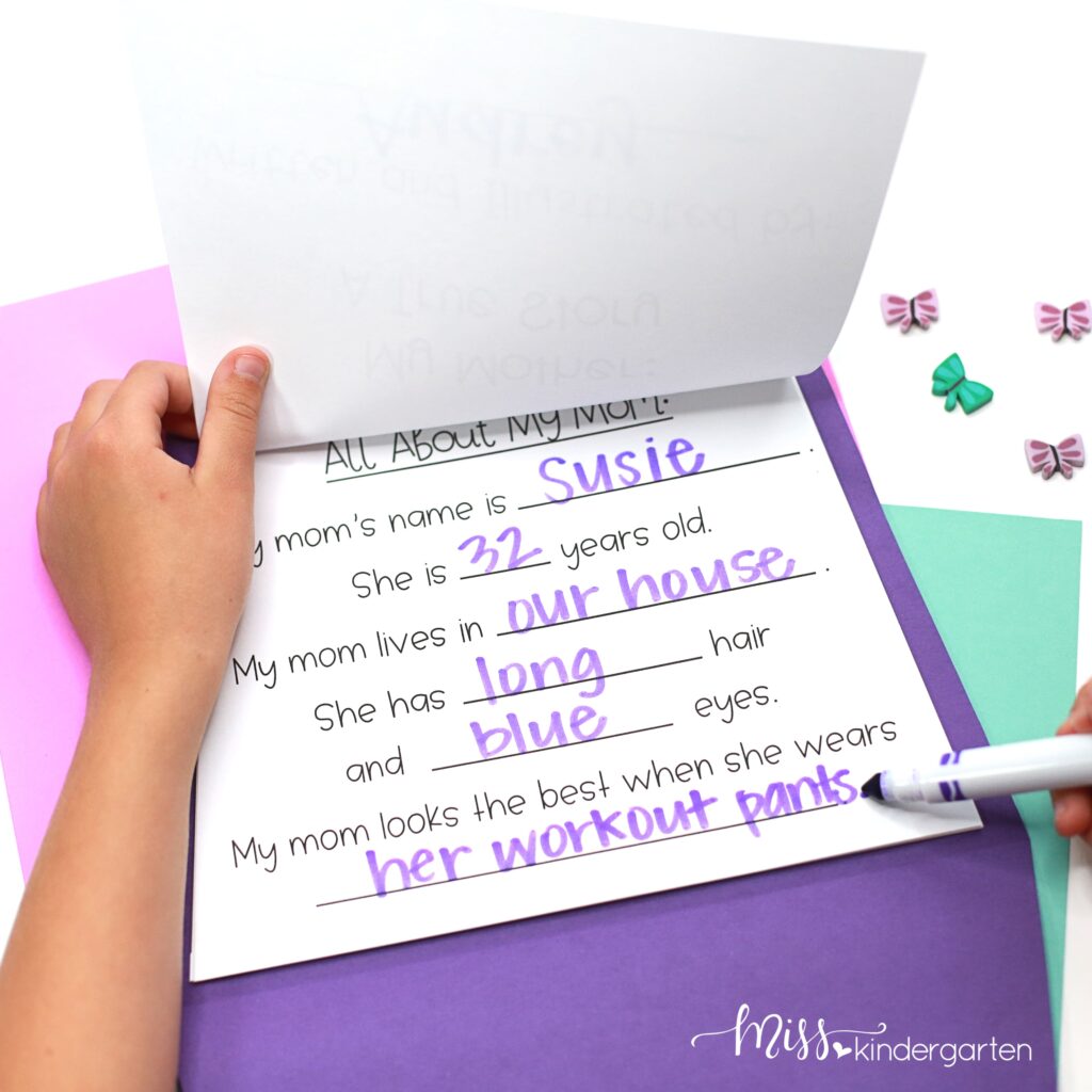 all about my mom printable