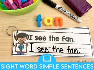 Reading and Writing Simple Sentences with Sight Words